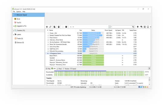 µTorrent Classic screenshot